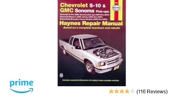 CHEVROLET S10 OWNERS MANUAL PDF